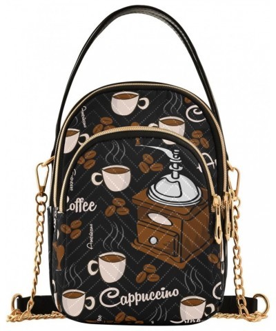 Coffee Grinder Coffee Beans Crossbody Bags for Women Small Chain Shoulder Bag Purses Hand Bag for Trip Gifts Work $11.70 Shou...