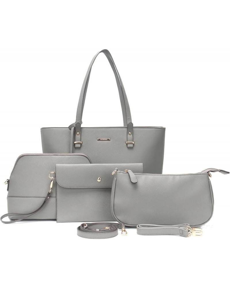 Purses and Handbags for Women Tote Bags Shoulder Bag Top Handle Satchel Bags Purse Set 22195a-grey $22.05 Totes