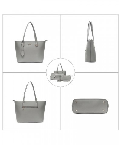 Purses and Handbags for Women Tote Bags Shoulder Bag Top Handle Satchel Bags Purse Set 22195a-grey $22.05 Totes