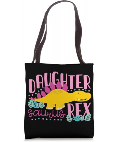 Daughter Saurus Rex Funny Dinosaur Kids Girls Tote Bag $12.25 Totes