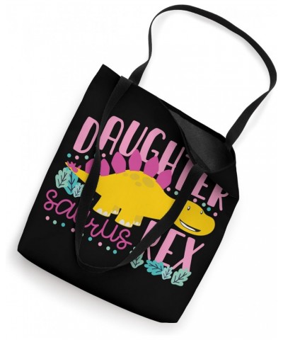 Daughter Saurus Rex Funny Dinosaur Kids Girls Tote Bag $12.25 Totes