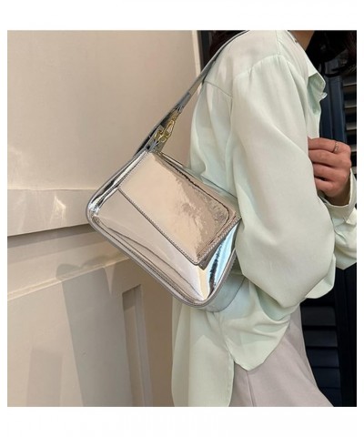 Evening Bag Women Y2k Silver Purse Hobo Bag Tote Handbag Satchel Bag Cute Party Bag Clutch Purses Crossbody Bags 2024 B Silve...