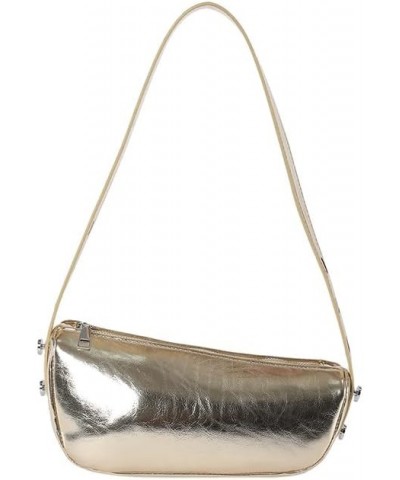 Small Shoulder Bag Y2K Purse for Women Silver Evening Bag Cute Shiny Handbag Hobo Purse Gold $20.28 Totes