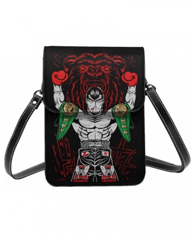 Anime Hajime No Ippo Small Cell Phone Purse Female Fashion Small Mini Shoulder Bag Crossbody Bags 7.5x5.3 Inches $16.27 Cross...