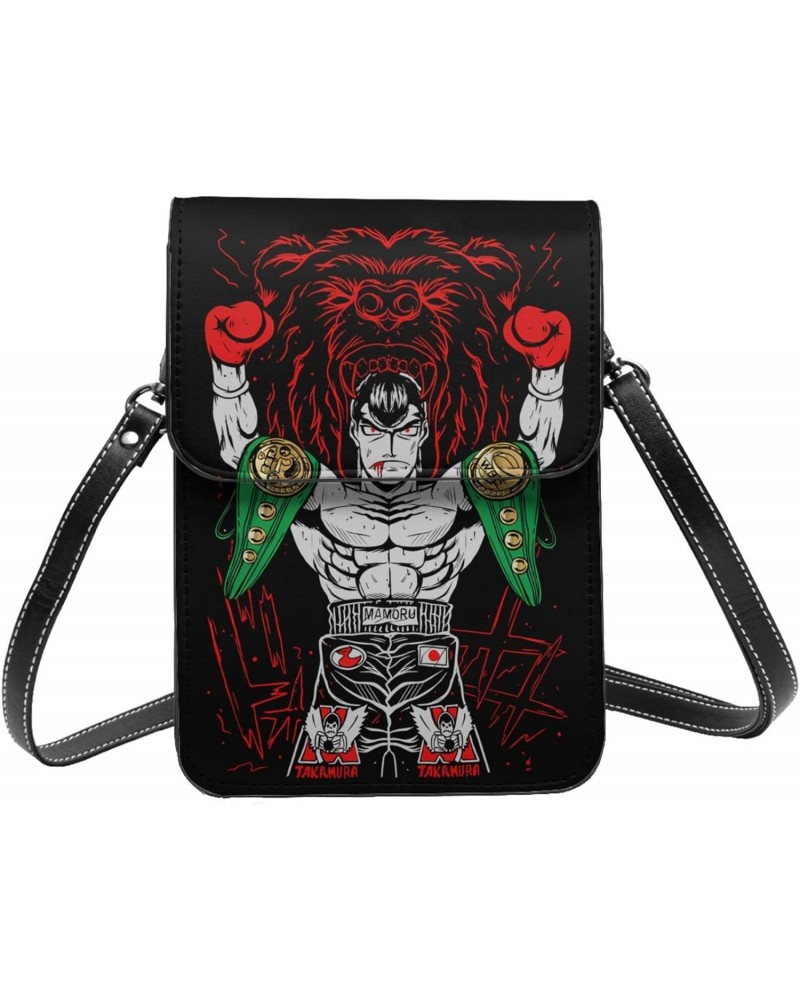 Anime Hajime No Ippo Small Cell Phone Purse Female Fashion Small Mini Shoulder Bag Crossbody Bags 7.5x5.3 Inches $16.27 Cross...