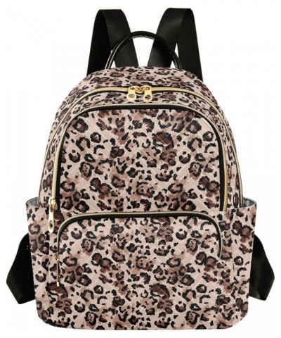 Wild Leopard Print Casual Fashion Polyester Travel Rucksack Shoulder Bag Color Small $15.91 Backpacks