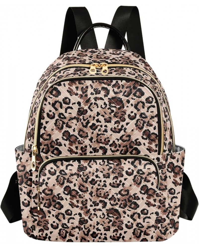 Wild Leopard Print Casual Fashion Polyester Travel Rucksack Shoulder Bag Color Small $15.91 Backpacks