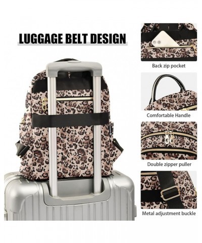 Wild Leopard Print Casual Fashion Polyester Travel Rucksack Shoulder Bag Color Small $15.91 Backpacks