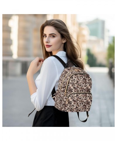 Wild Leopard Print Casual Fashion Polyester Travel Rucksack Shoulder Bag Color Small $15.91 Backpacks