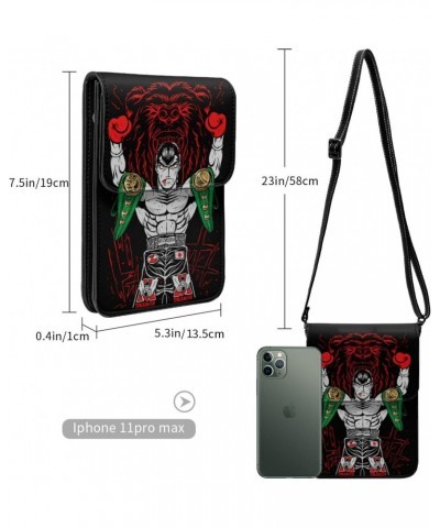 Anime Hajime No Ippo Small Cell Phone Purse Female Fashion Small Mini Shoulder Bag Crossbody Bags 7.5x5.3 Inches $16.27 Cross...