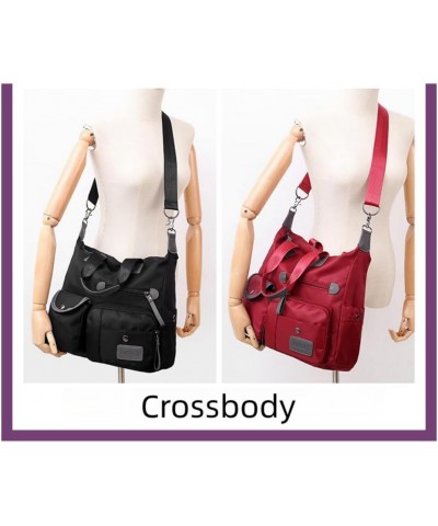 Women's Bag Mommy Bag One Shoulder Crossbody Portable Travel Large Bag Black $12.74 Shoulder Bags