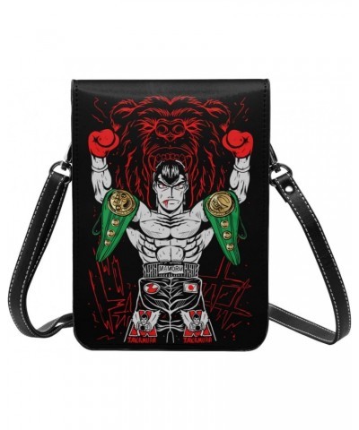 Anime Hajime No Ippo Small Cell Phone Purse Female Fashion Small Mini Shoulder Bag Crossbody Bags 7.5x5.3 Inches $16.27 Cross...