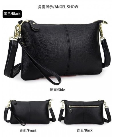 Genuine Leather Crossbody Bag for Women Small Handbags Ladies Phone Bag with Wristlet Band Clutch Purse Wine $22.61 Totes