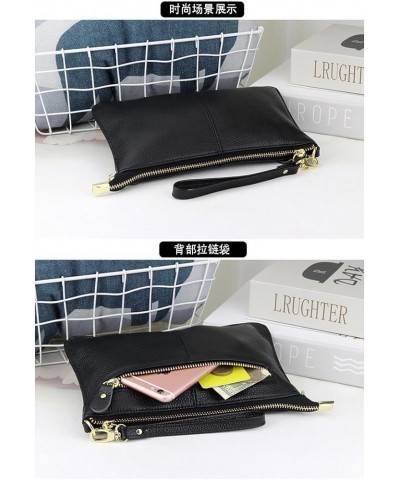 Genuine Leather Crossbody Bag for Women Small Handbags Ladies Phone Bag with Wristlet Band Clutch Purse Wine $22.61 Totes