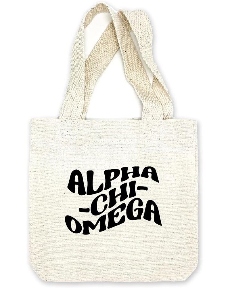 Mod Design Mini Tote Bag - Gift Tote Bags for Sorority - Mini Goodie Bag - Sorority Gift Bag Alpha Chi Omega $7.83 Totes