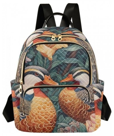 Women's Medium Fashion Backpack Birds Couple Print Ladies Travel Daypack Aesthetic Shoulder Bag 11.4×6.1×14.1 IN $19.07 Backp...