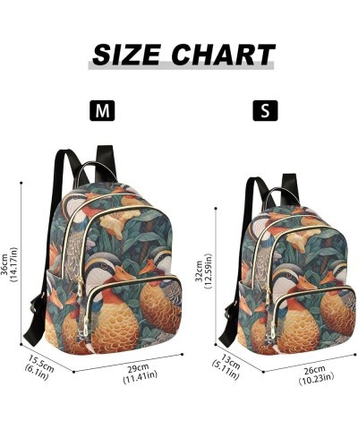 Women's Medium Fashion Backpack Birds Couple Print Ladies Travel Daypack Aesthetic Shoulder Bag 11.4×6.1×14.1 IN $19.07 Backp...