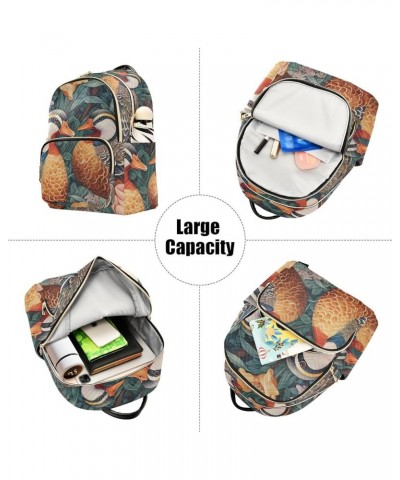 Women's Medium Fashion Backpack Birds Couple Print Ladies Travel Daypack Aesthetic Shoulder Bag 11.4×6.1×14.1 IN $19.07 Backp...