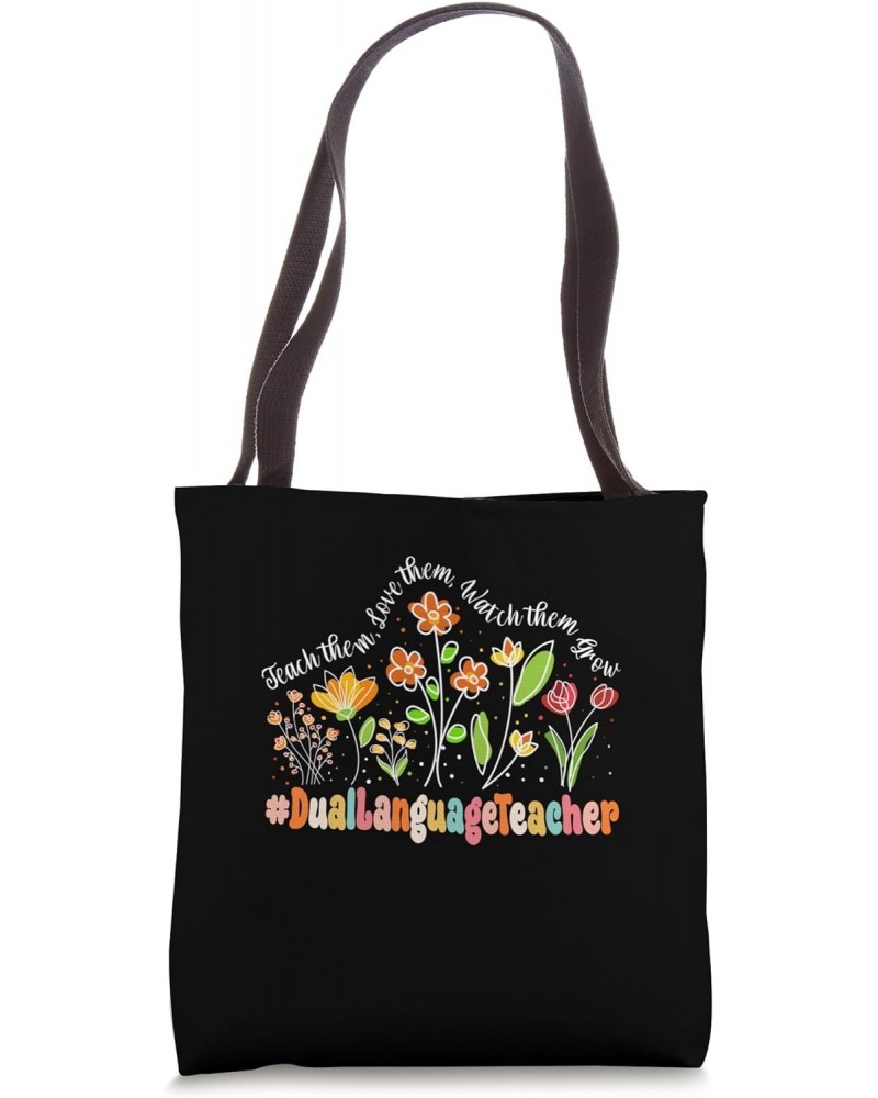 Dual Language Teacher Appreciation Week Back to School Tote Bag $15.63 Totes