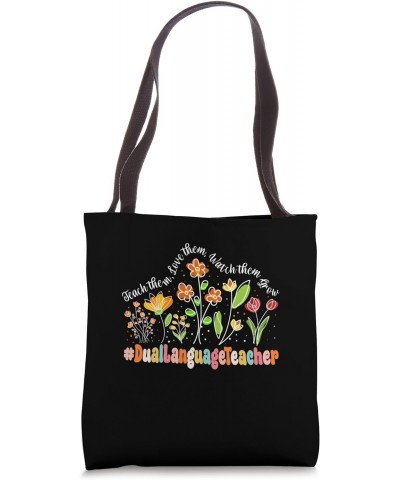 Dual Language Teacher Appreciation Week Back to School Tote Bag $15.63 Totes