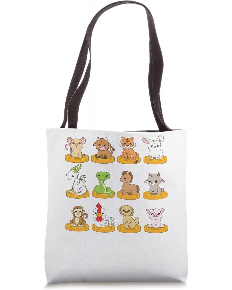 Chinese ZODIAC Animals Tote Bag $15.34 Totes