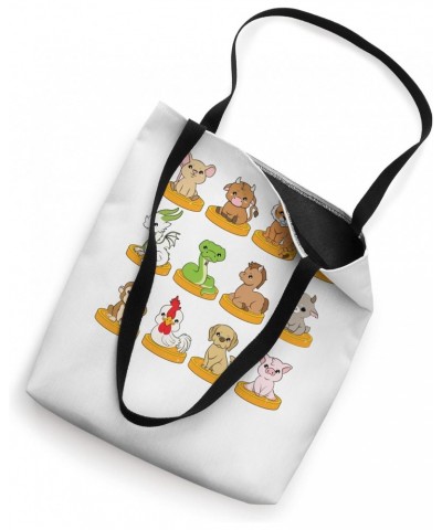 Chinese ZODIAC Animals Tote Bag $15.34 Totes