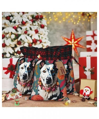 Beer Christmas Gift Bag - Stylish Eco-Friendly Polyester Bag For Your Festive Presents Cattle Dog Florals Small $9.45 Handbags