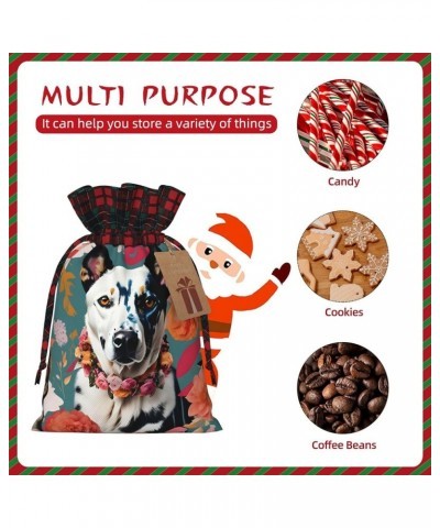 Beer Christmas Gift Bag - Stylish Eco-Friendly Polyester Bag For Your Festive Presents Cattle Dog Florals Small $9.45 Handbags