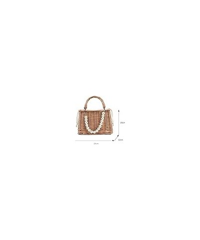 Straw Bag Summer Straw Beach Bag Straw Woven Handbags Women Summer Rattan Tote Bags Beach Basket Bag Straw Bags Women (Color ...