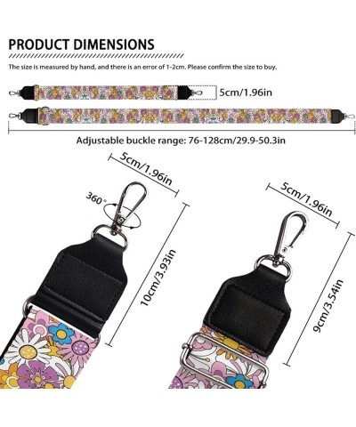 Purse Straps Replacement Crossbody Adjustable Bag Strap for Purses,Wide Shoulder Strap for Women Men Guitar Purses Vibrant Hi...