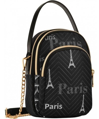 Cell Phone Purse Paris Eiffel Tower Cute Crossbody Handbag Durable Shoulder Bag Sturdy Travel Pouch Compact Chic Bag for Wome...