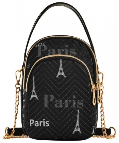 Cell Phone Purse Paris Eiffel Tower Cute Crossbody Handbag Durable Shoulder Bag Sturdy Travel Pouch Compact Chic Bag for Wome...