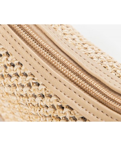 Straw Shoulder Bag for Women Straw Woven Underarm Bag Summer Shoulder Bag Straw Beach Bag Pink $13.10 Shoulder Bags