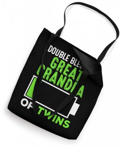 Double Blessed Great Grandpa of Twins Great Grandfather Tote Bag $12.04 Totes