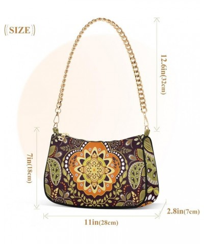 Women Handbag Purses Turquiose Floral Chain Shoulder bag Chain Clutch Tote Handbags Hobo Shoulder Bag Pattern 429 $14.10 Shou...