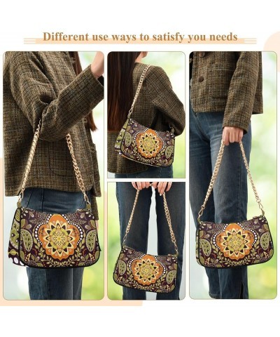 Women Handbag Purses Turquiose Floral Chain Shoulder bag Chain Clutch Tote Handbags Hobo Shoulder Bag Pattern 429 $14.10 Shou...