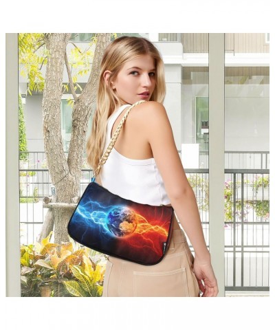 Space Earth Planet Small Chain Shoulder Bag for Women Travel Hobo Tote Handbag Clutch Purse with Zipper $13.50 Totes