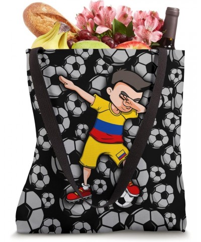 Dabbing Soccer Boy - Colombia Jersey Colombian Football Fans Tote Bag $14.67 Totes