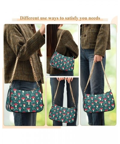 Red Mushrooms Dots Women's Handbags Tote Crossbody Bag Purse Ladies Shoulder Bag Hobo Handbag $16.79 Totes