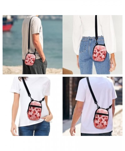 Mini Crossbody Bags for Women and Mens Sling Shoulder Satchel with Adjustable Strap Love Heart Printed $10.00 Crossbody Bags