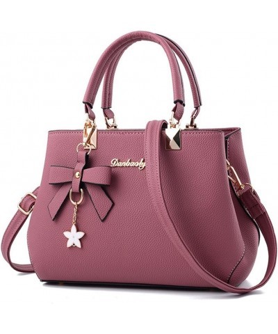 Womens Handbag Tote Shoulder Purse Leather Crossbody Bag Rubber Pink $13.76 Totes