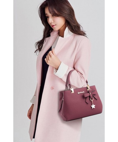 Womens Handbag Tote Shoulder Purse Leather Crossbody Bag Rubber Pink $13.76 Totes