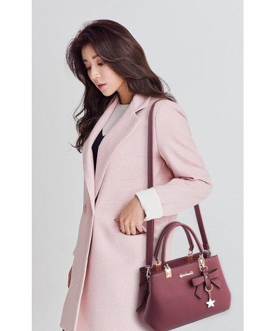 Womens Handbag Tote Shoulder Purse Leather Crossbody Bag Rubber Pink $13.76 Totes