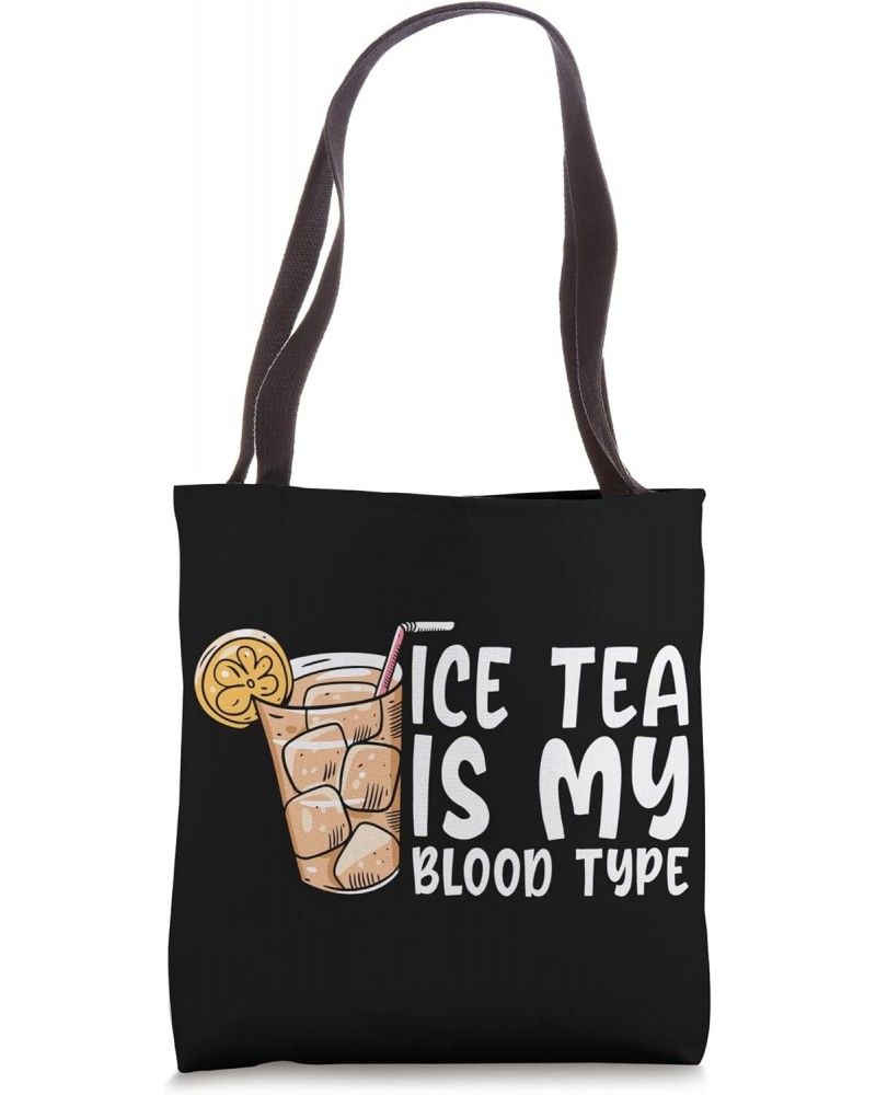 Funny Tea Graphic Ice Tea Lover Women and Men Tea Drinker Tote Bag $11.43 Totes