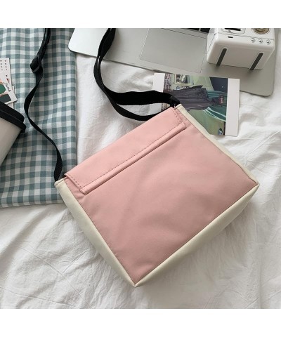 Casual Messenger Bag for Women Small Bag Canvas Shoulder Bag for Women Print Crossbody Bags with Bear Pendant Green $11.39 Totes