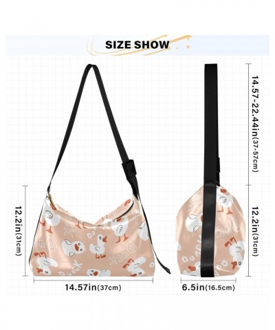 Casual Shoulder Bag Crossbody Little Cute Duck Chicken Hobo Handbag Purses with Wide Shoulder Strap Trendy Large Messenger Ba...