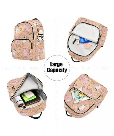 Animal Ice Cream Pattern Backpack for Women Purse Bag Travel Handbag Shoulder Bag $19.59 Backpacks