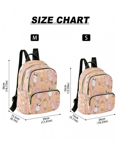 Animal Ice Cream Pattern Backpack for Women Purse Bag Travel Handbag Shoulder Bag $19.59 Backpacks