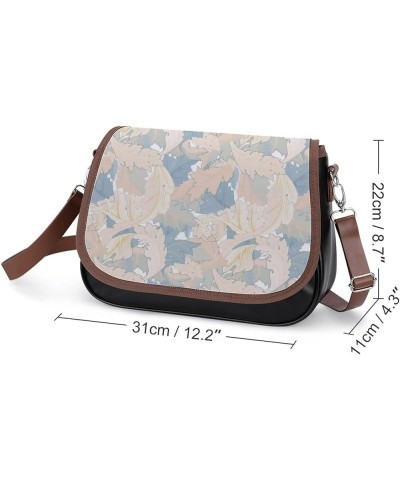 Leather Hobo Bags Women's Crossbody Shoulder Bag Classic City Top Handle Satchels Feather Pattern Color9 $22.08 Hobo Bags