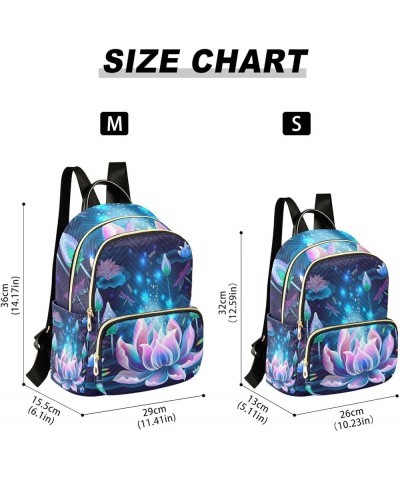 Small Backpack for Women Travel Bag Lotus Flowers Daypack Purse Fashion Shoulder Bag Rucksack Small B770 $11.70 Backpacks